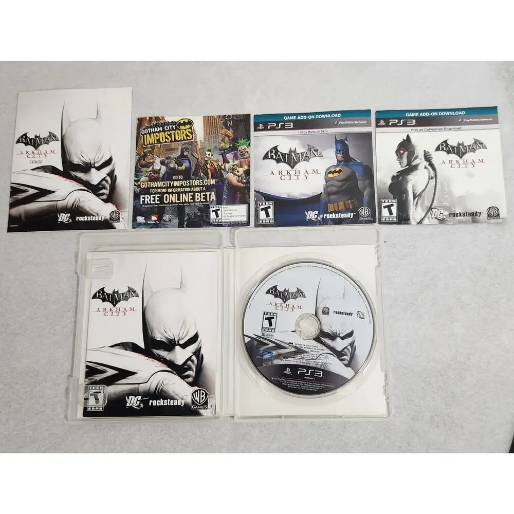 Batman Arkham City PS3 Rocksteady DC Video Game CIB 2011 Pre-owned